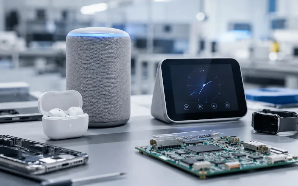 Consumer electronics manufacturing solutions for connected devices and electronic assemblies